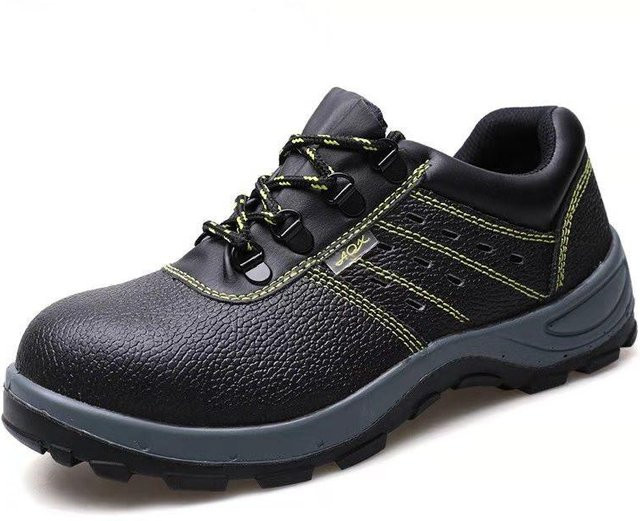 Avant-garde Arbeitsschutzschuhe für Herren aus Leder in Schwarz mit Stahlkappe, Größe 46 - Bild 1