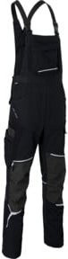 Kübler Latzhose BODYFORCE PSA 2 Form 3125 in Schwarz mit Reflexstreifen und Cordura - Bild 1
