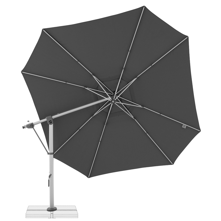 Doppler Pendelschirm Expert 400 Side in Anthrazit mit Ø 400 cm - Bild 3