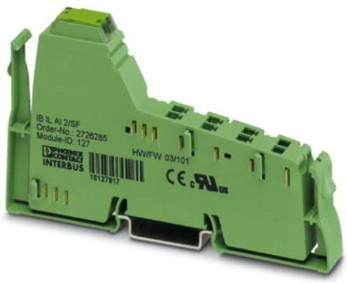 Phoenix Contact SPS-Erweiterungsmodul IB IL AI 2/4-20-PAC 2862217 in Grün, 24 V/DC - Bild 1