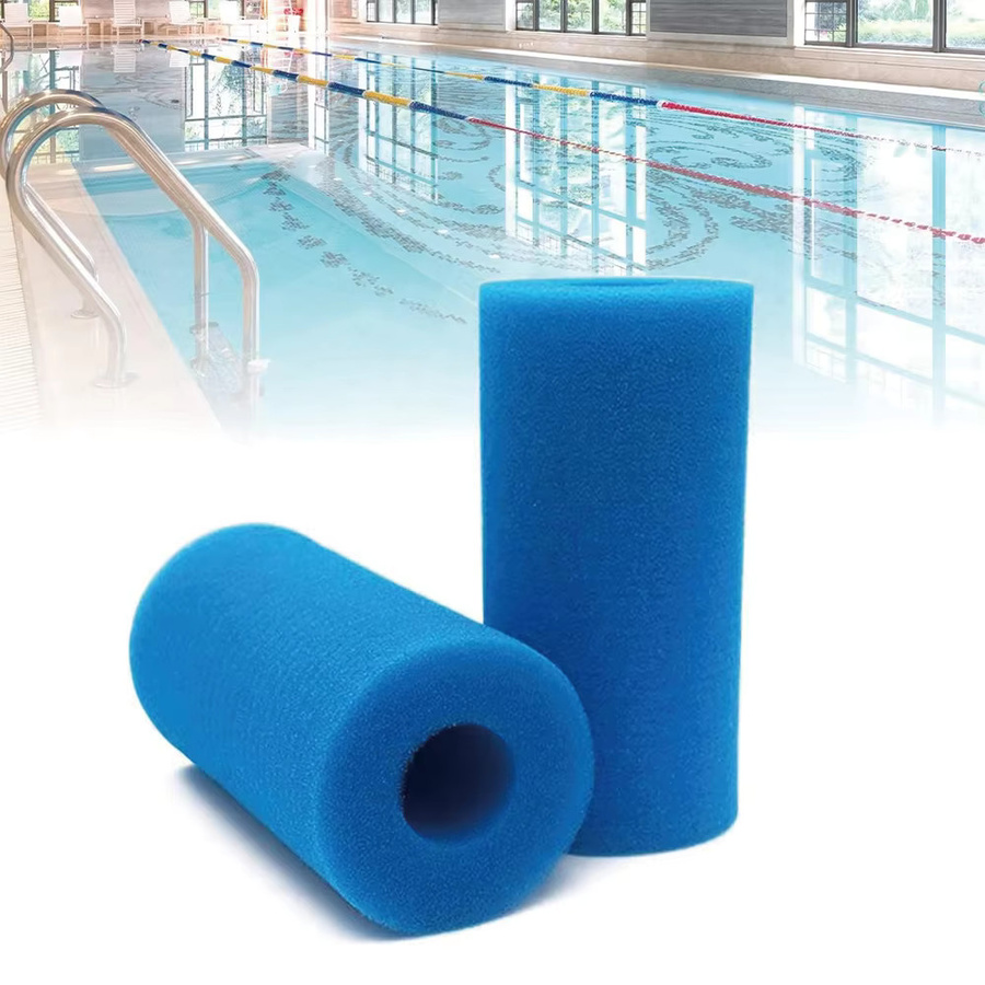 Intex Typ A Schwimmbadfilter-Schaumstoffkartusche, wiederverwendbarer und waschbarer Poolfilterkartusche in Blau - Bild 5