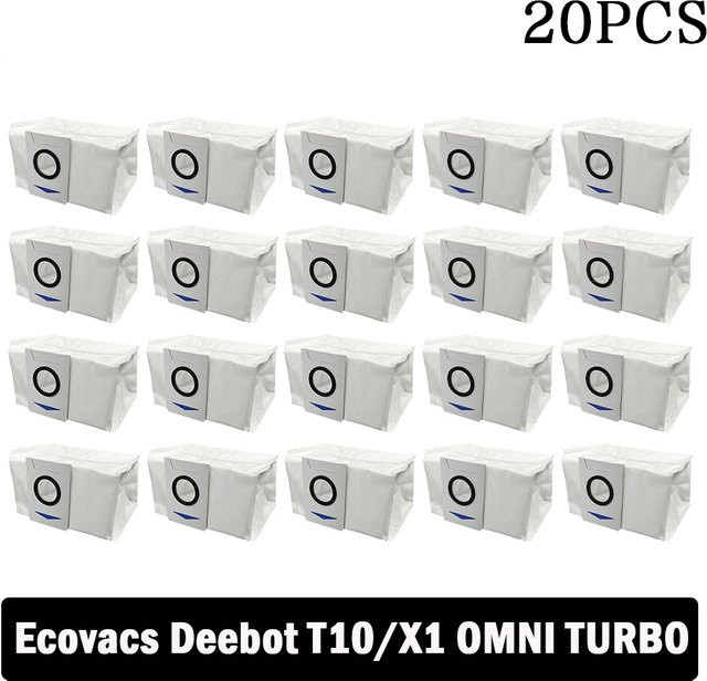 Ecovacs Staubbeutel Ersatzteile für Deebot X1 OMNI, T10 OMNI und T20 OMNI in Weiß - Bild 1