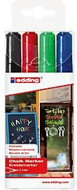 edding Kreidemarker 4095, 4er Pack, Multicolor, Strichstärke 2-3 mm - Bild 1