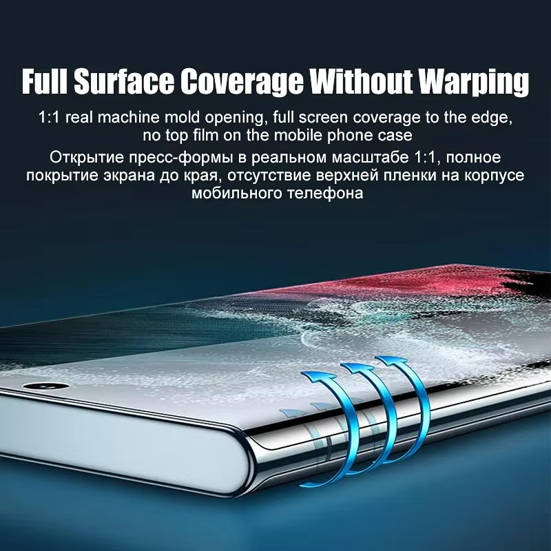 2 Stück Hydrogel Displayschutz für Samsung Galaxy S24 S23 S22 S21 S20 Ultra Plus FE A54 A53 A34 5G mit Anti-Blue-Ray und Matt-Effekt in Transparent - Bild 2