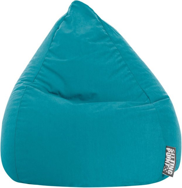 Sitting Point Sitzsack Easy L in Blau mit abnehmbarem Bezug und EPS-Micro-Beads - Bild 1