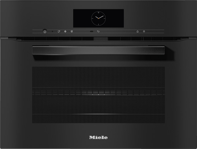 Bosch Einbaubackofen H 7840 BM Mikrowellen-Kombination in Obsidianschwarz mit Automatikprogrammen und Fleischprobe - Bild 1