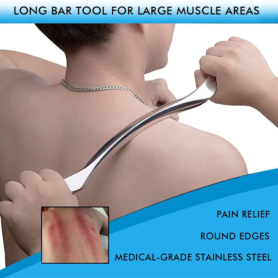 BYEPAIN Massage Werkzeug aus Edelstahl, Unisex - Bild 3