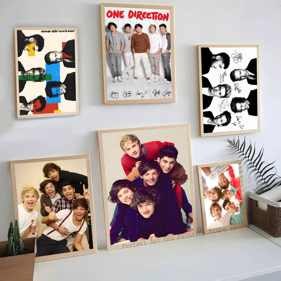 One D-Directions Selbstklebendes Poster aus Papier, Mehrfarbiges Kunstgemälde zur Wanddekoration für dein Zimmer, den Eingang oder das Restaurant - Bild 4