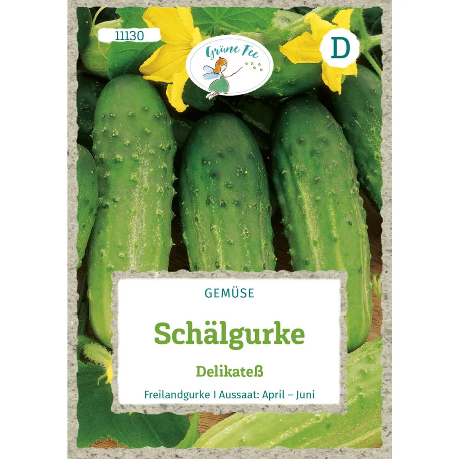 Grüne Fee Salat- und Schälgurke Delikateß Gemüse Saatgut - Bild 2
