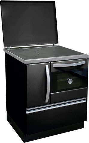 FIREFIX Holzherd Isar 72 in Schwarz aus Stahl mit 8,1 kW - Bild 1