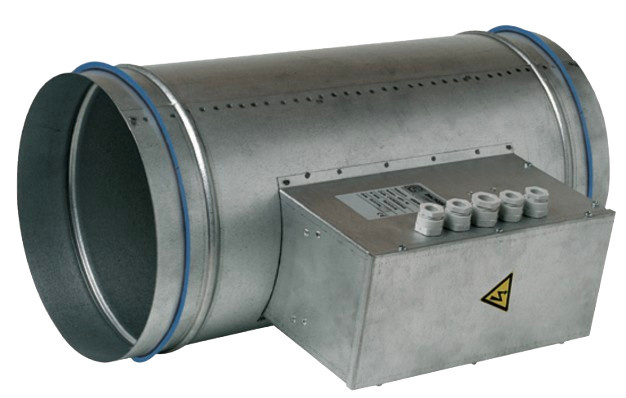Exhausto Elektro-Heizregister BCA R DN 315 in Silber, 3 kW, 230V - Bild 1