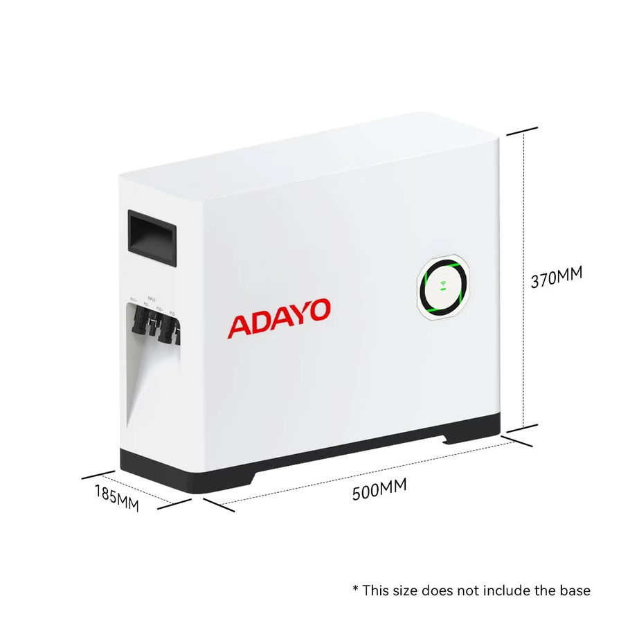 ADAYO DA802 All-in-One Solarenergiespeichersystem für Balkone, 2240Wh, Farbe: Weiß, Schutzart IP65, Wandmontage, 6000 Ladezyklen - Bild 5