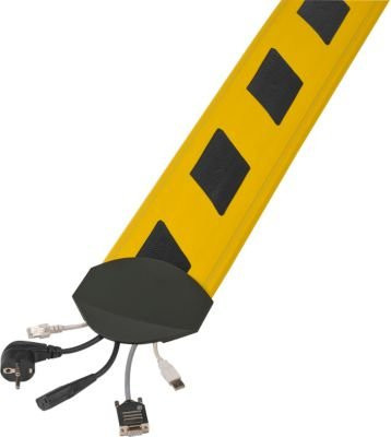 Serpa Kabelbrücken B15 CB Compact, gelb/schwarz gestreift, Länge: 300 cm - Bild 1