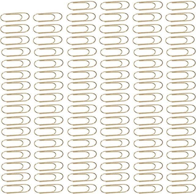 100 Stück Igeteck Planer Clips aus Metall in Gold und Beige, innovative und rostfreie Papierclips für deine Organisation - Bild 1
