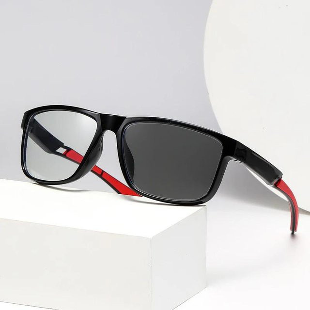 DIXSG Sportbrille, Unisex, Vollrand, Square, Kunststoff, Gray - Bild 1