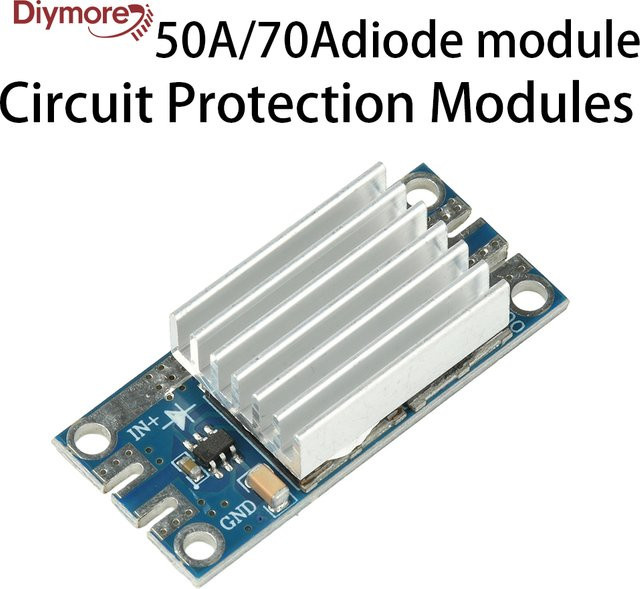 diymore Hochstrom-Diodenmodul mit Solar-Rücklaufschutz für DC 4-90V in Blau - Bild 1