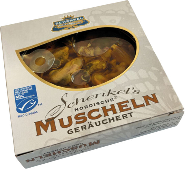 Schenkel Nordische Muscheln geräuchert MSC 120 g - Bild 1
