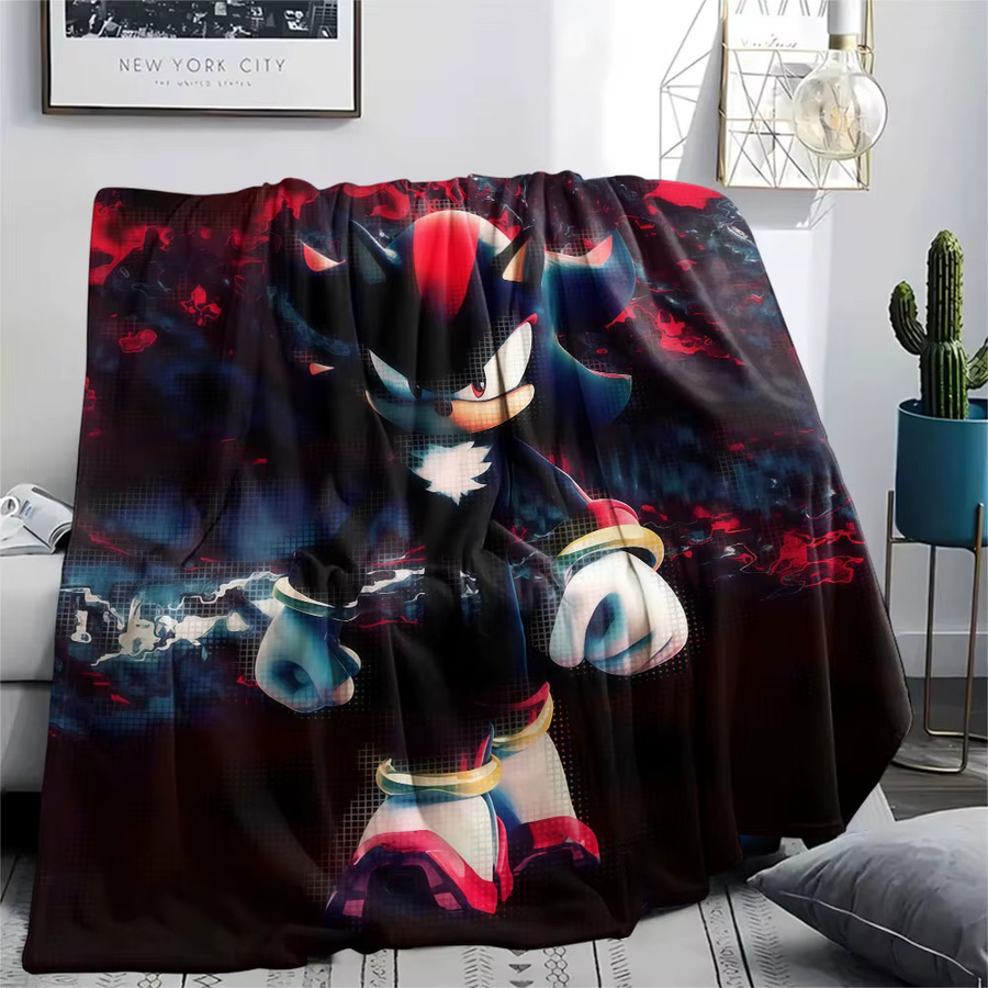 Bandai Black Shadow Sonic Dark Form Flanelldecke in Schwarz aus Polyester und Fleece, B/T/H: 90,0 x 75,0 cm - Bild 2