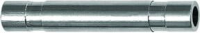 Riegler Stecknippel click-clock für Schlauch-Außendurchmesser 10 mm aus vernickeltem Messing in Silber - Bild 1
