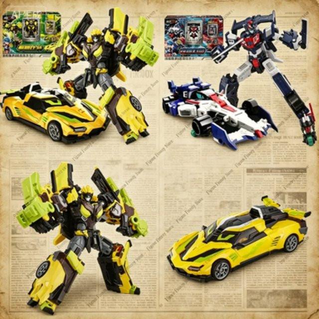 Bandai Cardbot Sparkbit, Transformierender Roboter Actionfigur, Metall, mit Kartensteuerung - Bild 1