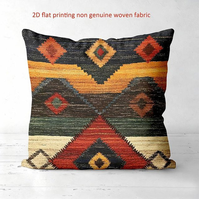 Dekorativer Kissenbezug von JMG Clothing mit buntem geometrischem Muster, Polyester, Mehrfarbig, B/H: 40 x 40 cm - Bild 1