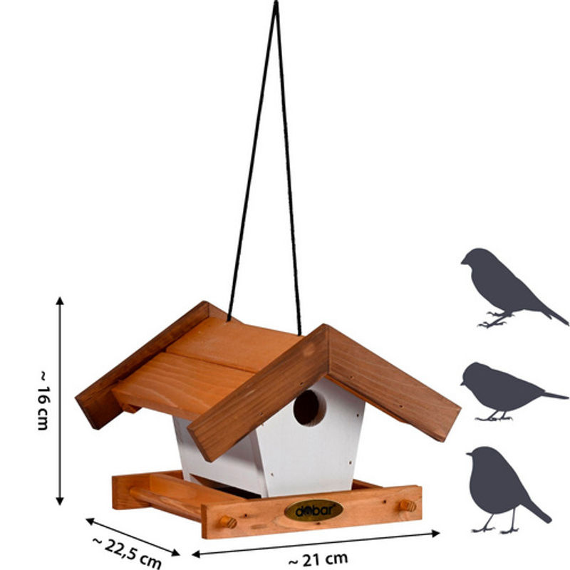 dobar Vogelhaus Goldener Oktober hängendes 2er Set in Braun - Bild 3