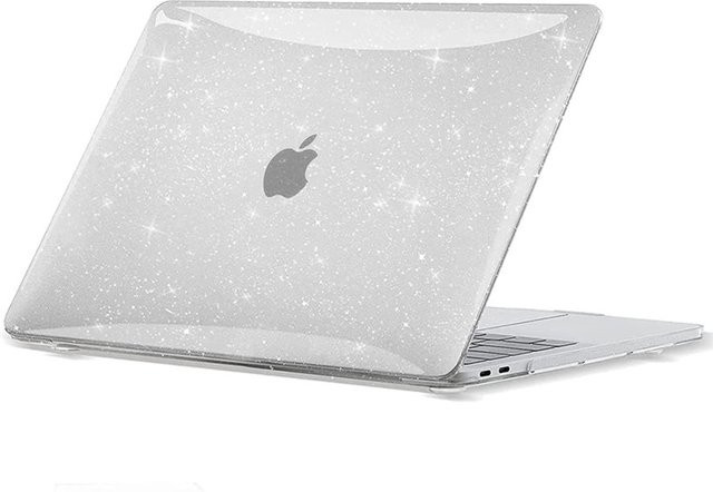Glitzernde transparente Hardcase Laptop-Hülle für Apple MacBook Air 13,6 M4 15 M3 und MacBook Pro 13 M1 M2 14 M4 16 - Bild 1