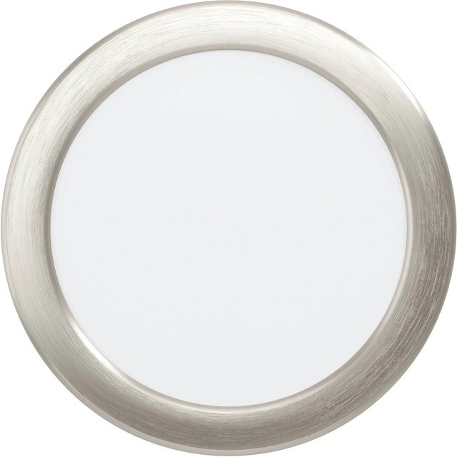 Eglo LED-Einbauspot Fueva 5 in Nickelfarben Matt mit warmweißem Licht, Durchmesser: 16,6 cm - Bild 1