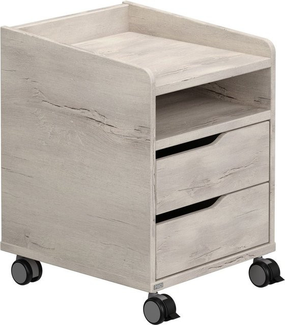 Rollcontainer PAIDI 2S in Eiche mit Rollen, B/T/H: 48,0 x 23,0 x 61,0 cm - Bild 1