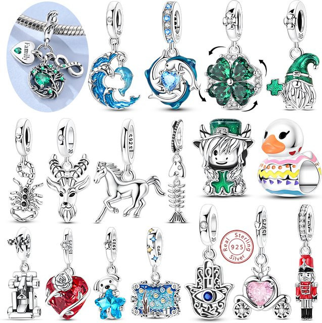 Charm-Anhänger 925 Silber, Perle, Damen - Bild 1