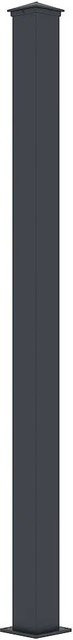 Vente-unique Flügeltor Nereto aus Aluminium in Anthrazitgrau, Höhe: 190 cm, Breite: 15 cm - Bild 1