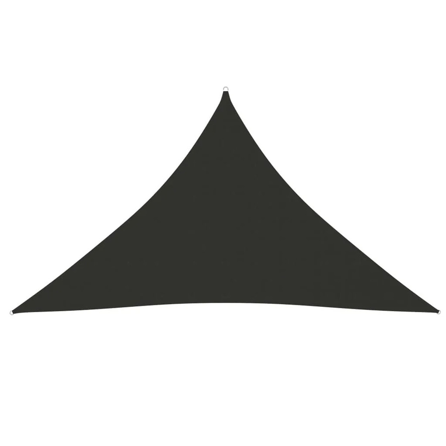 vidaXL Sonnensegel aus PU-beschichtetem Oxford-Gewebe, dreieckig, Anthrazit, B/T/H: 5 x 5 x 6 m - Bild 2