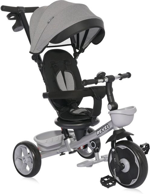 Lorelli Dreirad Revel 3 in 1 in Grau mit EVA-Reifen, Lenkstange und Becherhalter - Bild 1