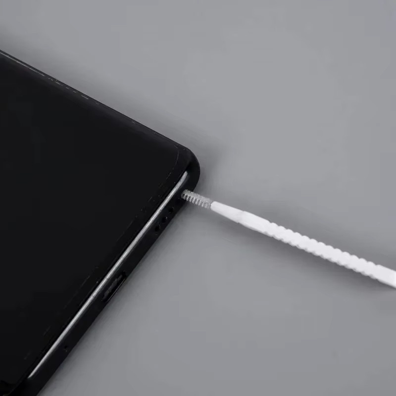 Staubschutzkappen für Handy-Ladeanschlüsse mit Reinigungsbürste für iPhone und Xiaomi, USB-C, Weiß, 10-30 Stück - Bild 4