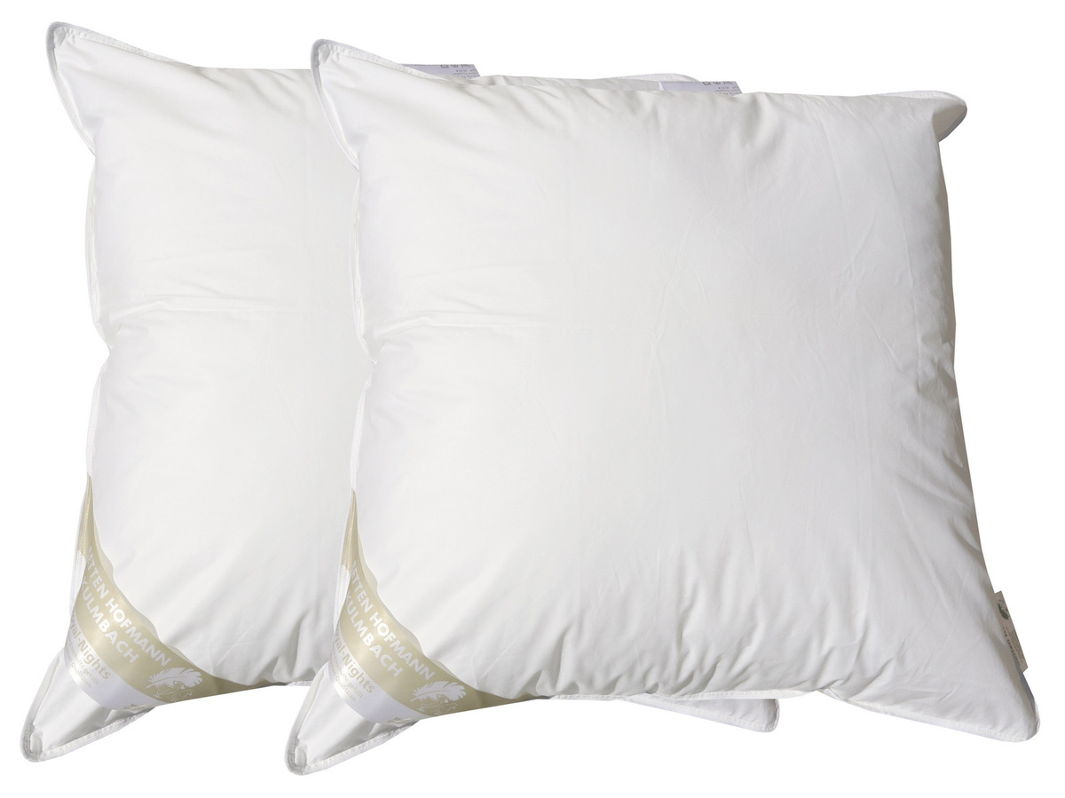 2er Set Betten Hofmann Basic Allergiker Kopfkissen aus Mikrofaser in Weiß, B/B: 65 x 65 cm - Bild 1