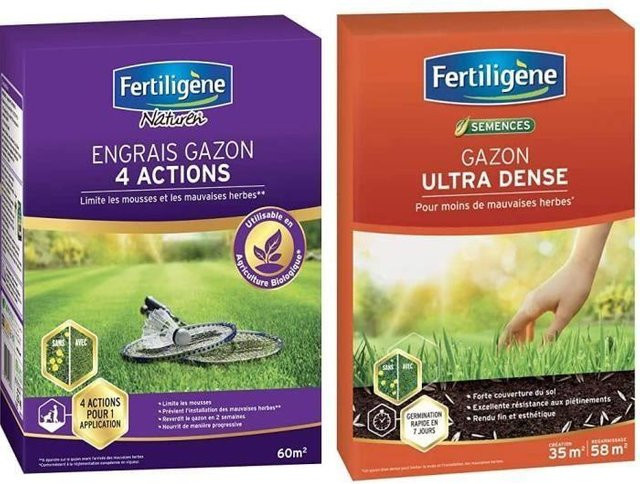 FERTILIGENE Rasendünger mit 4 Wirkungen für einen ultra-dichten Rasen, 2,45 kg - Bild 1