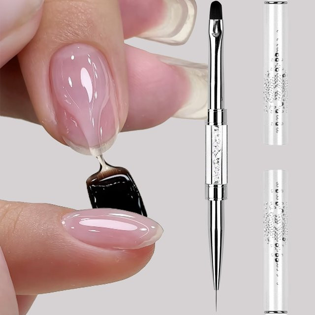 MAFANAILS Pro Dual-Ended Builder Gel Nail Art Pinsel, NO.3 - Bild 1