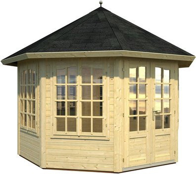 Palmako Holz-Pavillon Veronica 7 aus Fichtenholz in Beige, B/T/H: 337 x 337 x 326 cm - Bild 3