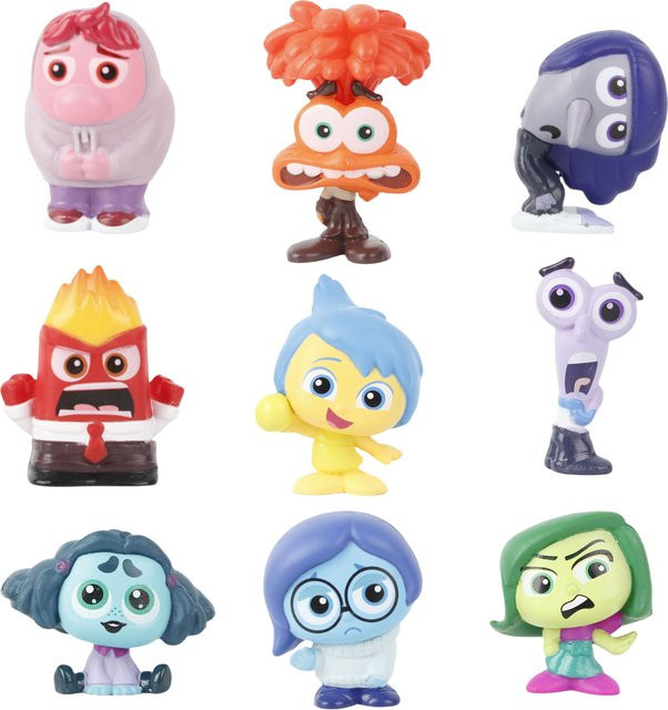 Bandai Disney Inside Out 2 Action Figur, 9-teiliges Set, Bunt / Mehrfarbig - Bild 1