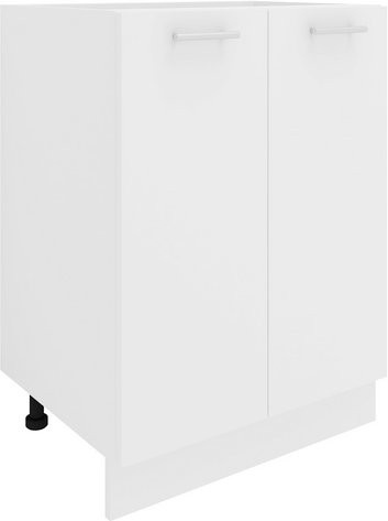 VCM Schrank Esilo in Weiss mit Türen und Regalböden, B/H/T: 60 x 82 x 46 cm - Bild 1