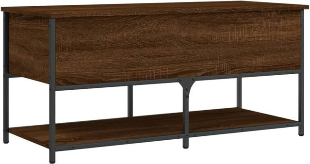 vidaXL Sitzbank mit Stauraum und Schuhregal in Braun, B/T/H: 110 x 42,5 x 47 cm - Bild 1