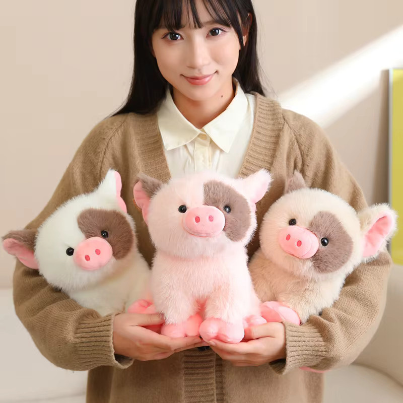 YUZHINUO Miniatur Duftendes Schwein Plüsch, Tierpuppe, Rosa / Pink - Bild 2