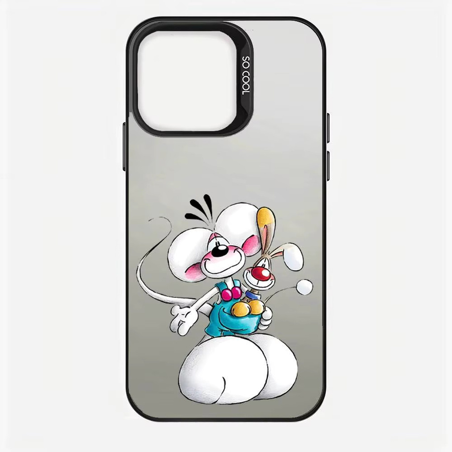 Rastar Diddl Ratte Handyhülle für iPhone 17 16 15 14 13 12 11 Pro Max Plus in Bunt und Silber - Bild 3
