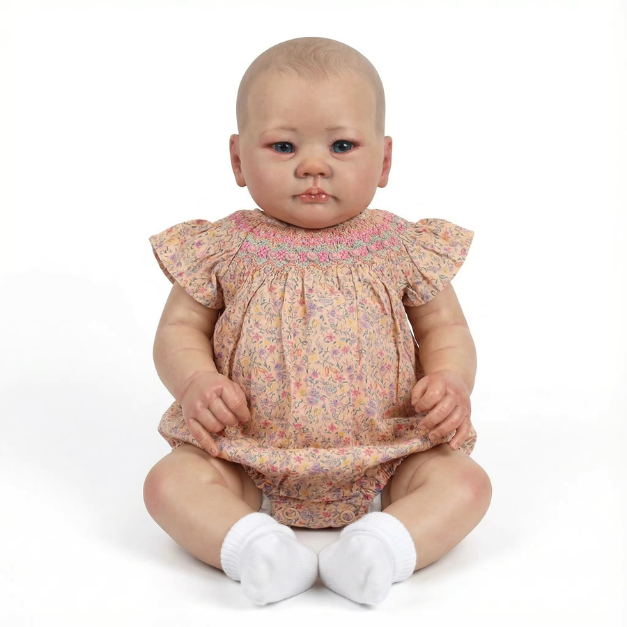 NPK Lali Neugeborene Baby-Reborn-Puppe, 19 Zoll, Plüsch / Textil - Bild 3