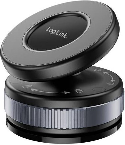 LogiLink AA0197 Magnetischer Handy Ständer aus Aluminium in Schwarz - Bild 1