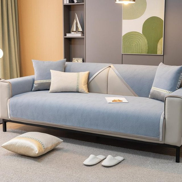 Modernes Chenille Sofakissen von Super Six, quadratisch, B/B: 70 x 70 cm - Bild 1