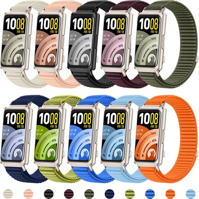 KILPILLS Uhrenarmband Nylon, Schwarz, Unisex, Huawei Band 11/11 Pro - Bild 1