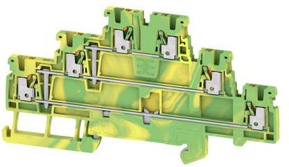 Weidmüller Schutzleiterklemme Push-In-Klemme 2818000000, Steckanschluss, Grün-Gelb, 50 Stück - Bild 1