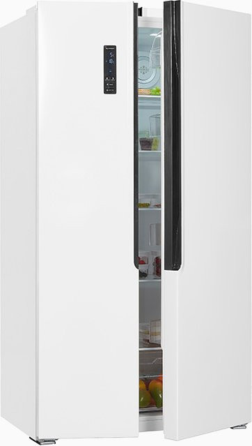 Exquisit Side by Side Kühlschrank SBS160-040E in Weiss mit No Frost und Dynamic Cooling - Bild 1