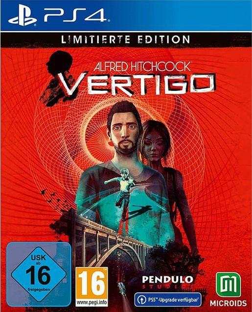 Microids Alfred Hitchcock Vertigo PlayStation 4 Limitierte Edition Adventure Spiel in Rot - Bild 1